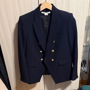 Veronica Beard Navy Blazer with Gold Buttons